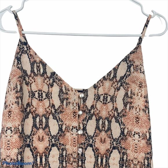 One Clothing Snake Print Spaghetti Strap Dress - Picture 3 of 4